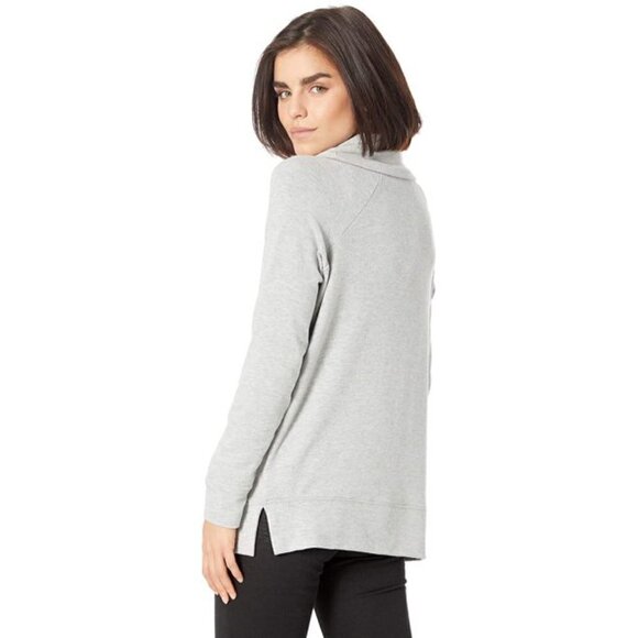 cupcakes &  cashmere Heather Grey Luca Cowl Neck Long Sleeve Sweater sz M - Picture 3 of 10